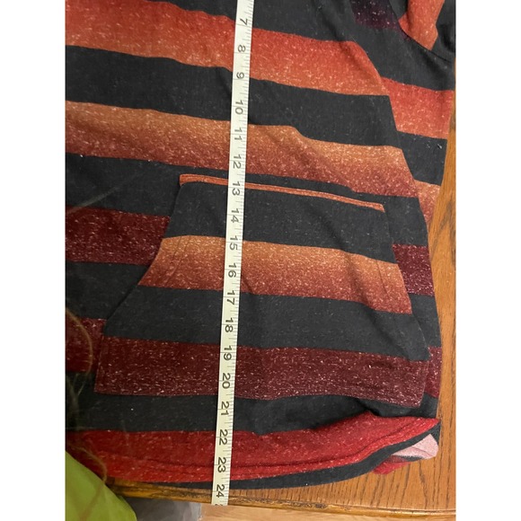 LuLaRoe Amber Hoodie- Multicolor Striped- Size M - Picture 4 of 9
